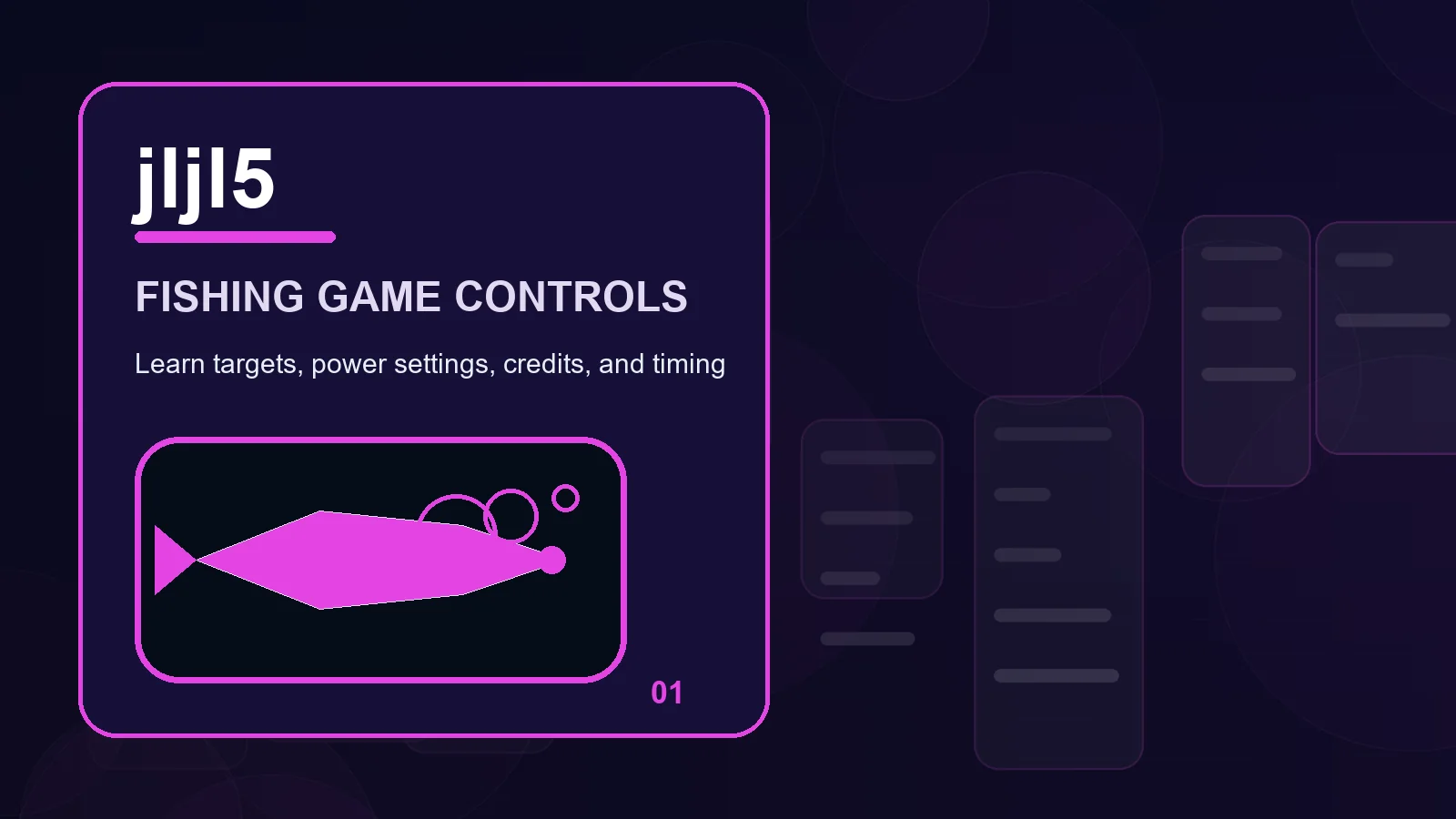 jljl5 fishing games overview showing filters, information panels, and comparison notes