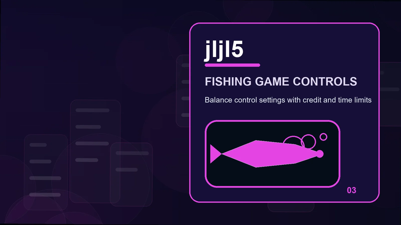 jljl5 fishing games illustration for read power controls before moving forward