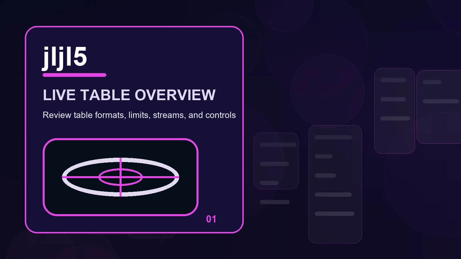 jljl5 live casino overview showing filters, information panels, and comparison notes