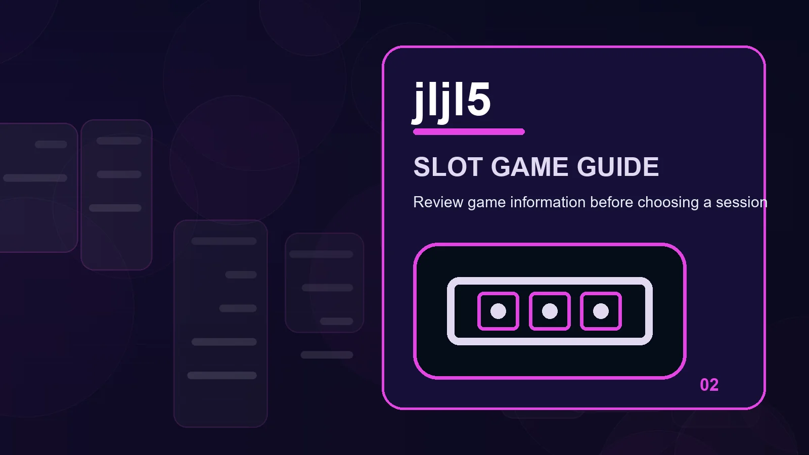 jljl5 slots illustration for lobby filters in the product discovery board