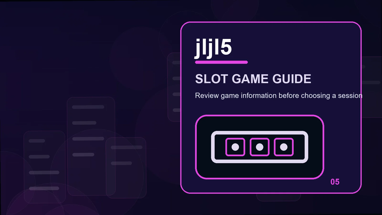 jljl5 slots illustration for stake controls in the product discovery board